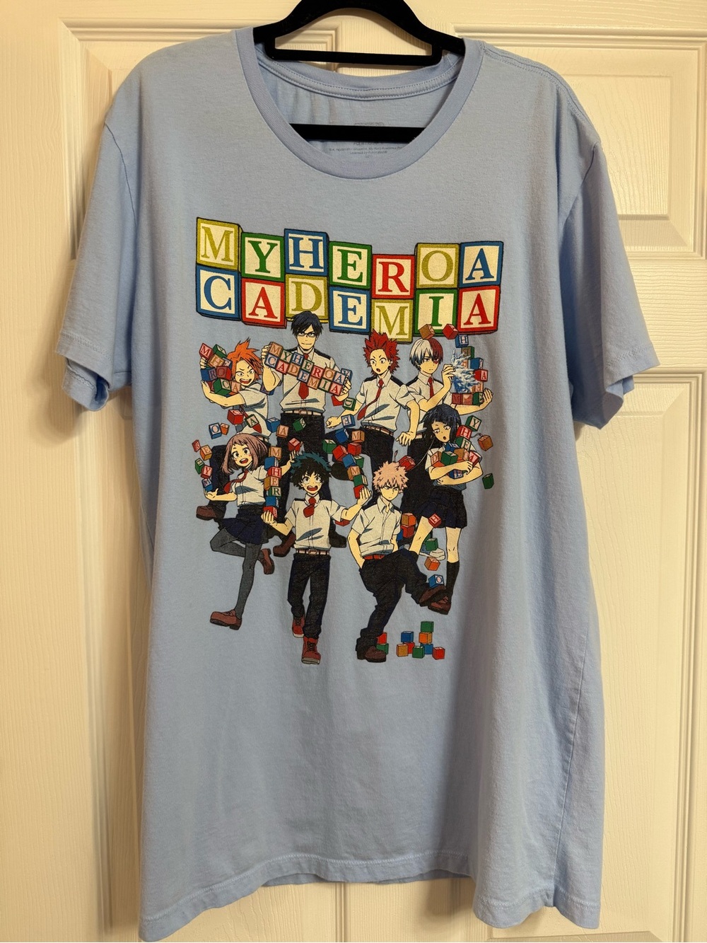 My Hero Academia Graphic Short Sleeve Tee - Light Blue